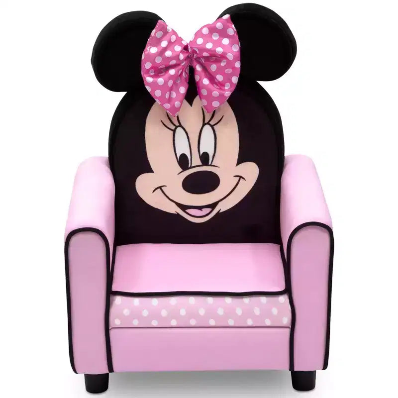 Delta Children Minnie Mouse Character Kids Upholstered Chair