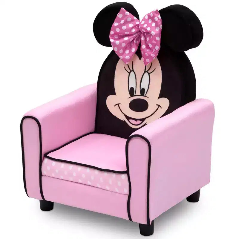 Delta Children Minnie Mouse Character Kids Upholstered Chair