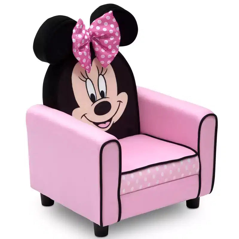 Delta Children Minnie Mouse Character Kids Upholstered Chair