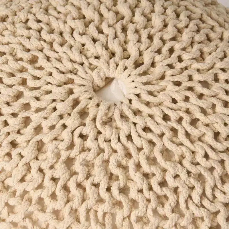 Fauteuil poire Okak tissé, fauteuil de sol confortable avec rembourrage en mousse à mémoire de forme, fauteuil-canapé pour le salon ou la chambre