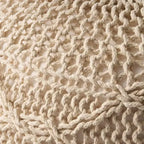 Fauteuil poire Okak tissé, fauteuil de sol confortable avec rembourrage en mousse à mémoire de forme, fauteuil-canapé pour le salon ou la chambre