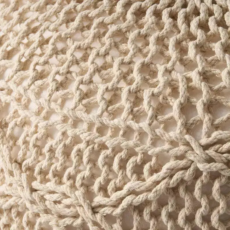 Fauteuil poire Okak tissé, fauteuil de sol confortable avec rembourrage en mousse à mémoire de forme, fauteuil-canapé pour le salon ou la chambre