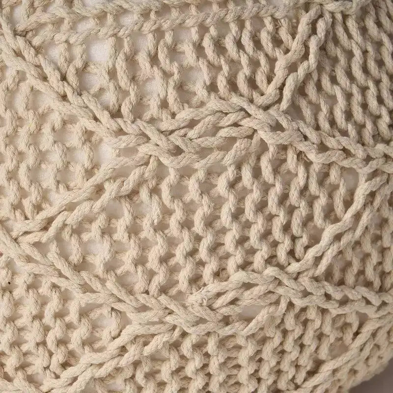 Fauteuil poire Okak tissé, fauteuil de sol confortable avec rembourrage en mousse à mémoire de forme, fauteuil-canapé pour le salon ou la chambre