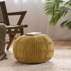 Fauteuil poire Okak tissé, fauteuil de sol confortable avec rembourrage en mousse à mémoire de forme, fauteuil-canapé pour le salon ou la chambre