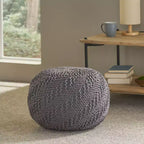 Fauteuil poire Okak tissé, fauteuil de sol confortable avec rembourrage en mousse à mémoire de forme, fauteuil-canapé pour le salon ou la chambre