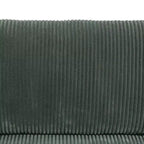Green Corduroy Living Room Double Armrests 2-Piece Loveseat Sofa