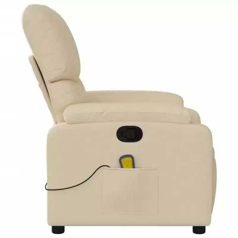 vidaXL Electric Massage Recliner Chair Polyester, metal, plywood