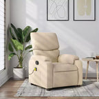vidaXL Electric Massage Recliner Chair Polyester, metal, plywood