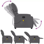 vidaXL Electric Massage Recliner Chair Polyester, metal, plywood