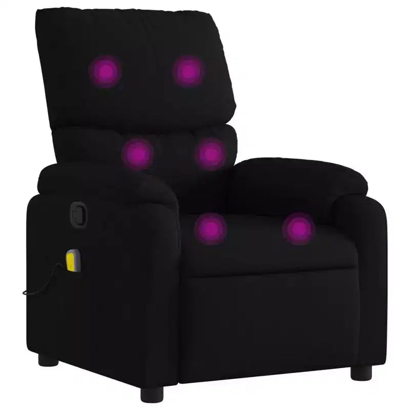 vidaXL Electric Massage Recliner Chair Polyester, metal, plywood