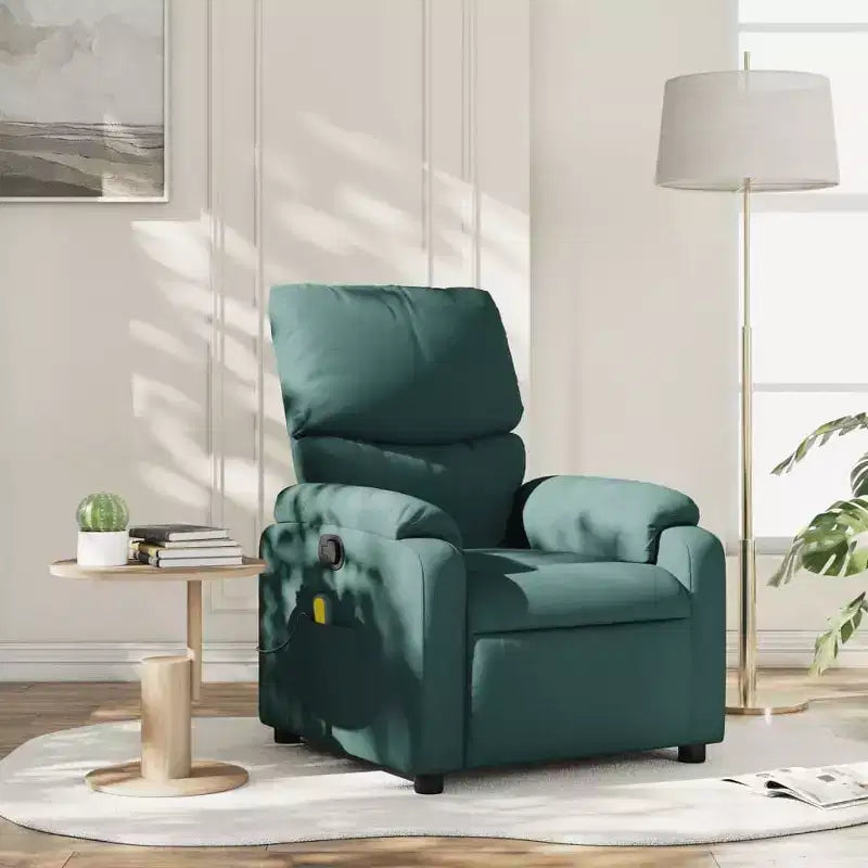 vidaXL Electric Massage Recliner Chair Polyester, metal, plywood