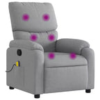 vidaXL Electric Massage Recliner Chair Polyester, metal, plywood
