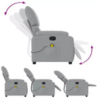 vidaXL Electric Massage Recliner Chair Polyester, metal, plywood