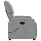 vidaXL Electric Massage Recliner Chair Polyester, metal, plywood