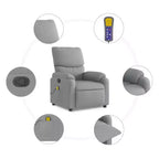 vidaXL Electric Massage Recliner Chair Polyester, metal, plywood