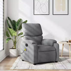 vidaXL Electric Massage Recliner Chair Polyester, metal, plywood