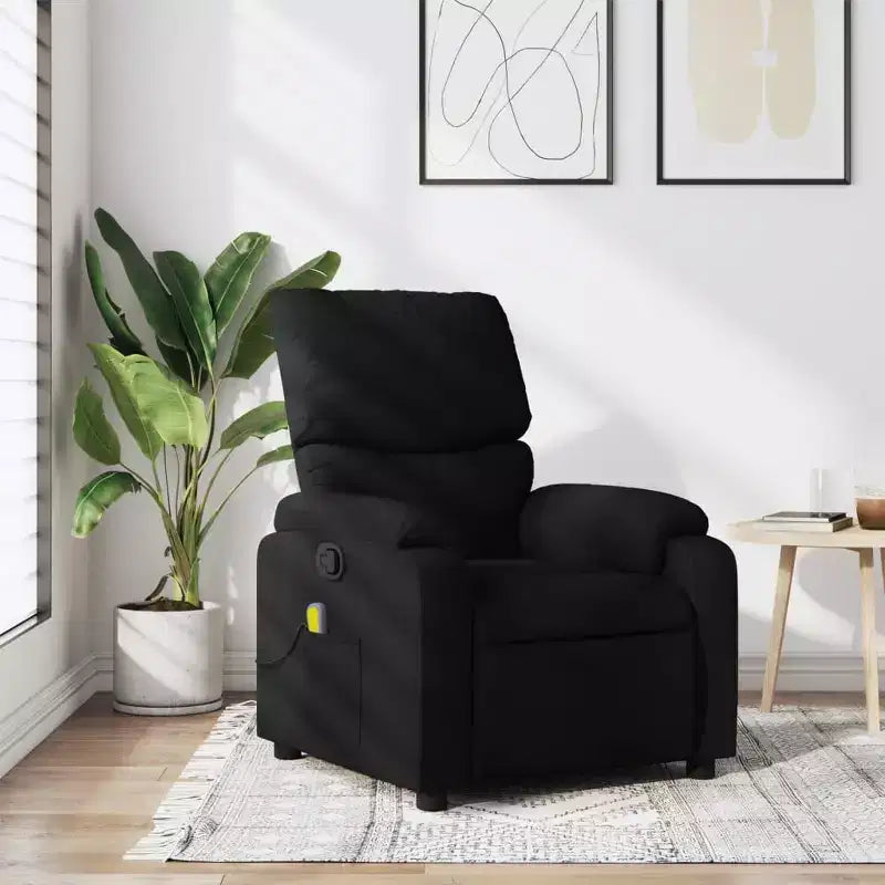 vidaXL Electric Massage Recliner Chair Polyester, metal, plywood