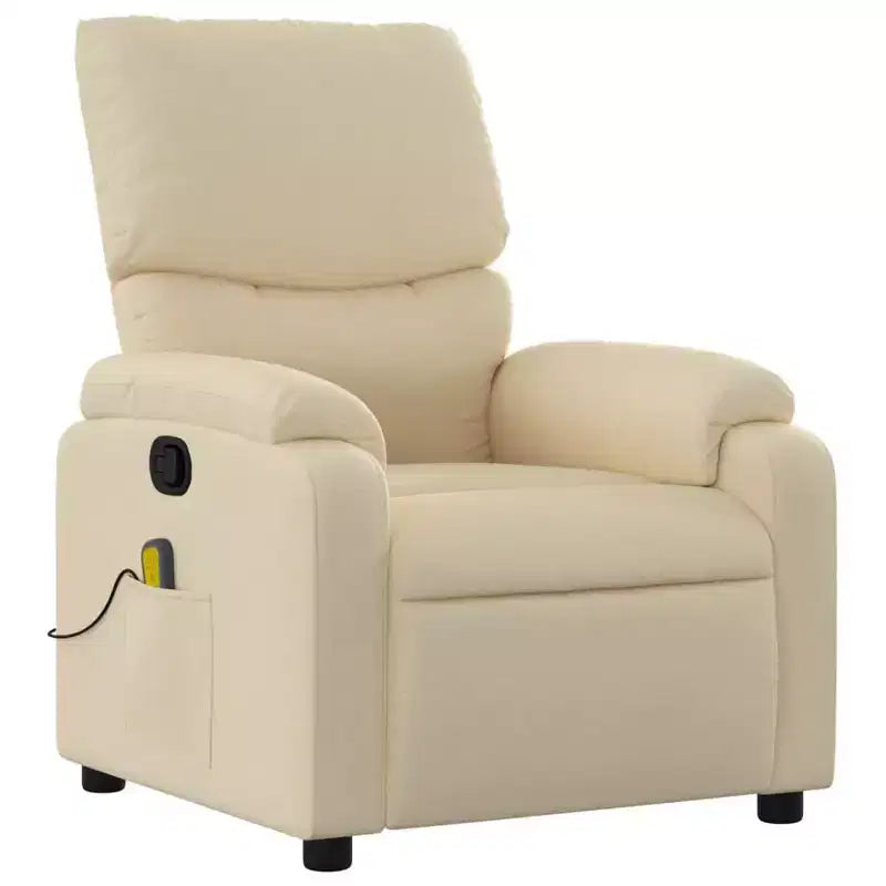 vidaXL Electric Massage Recliner Chair Polyester, metal, plywood