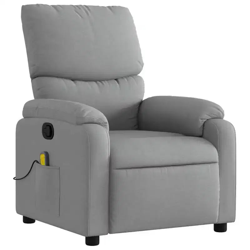 vidaXL Electric Massage Recliner Chair Polyester, metal, plywood