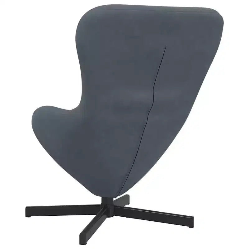 vidaXL Egg Chair Light Grey 63 x 73 x 90 cm Velvet