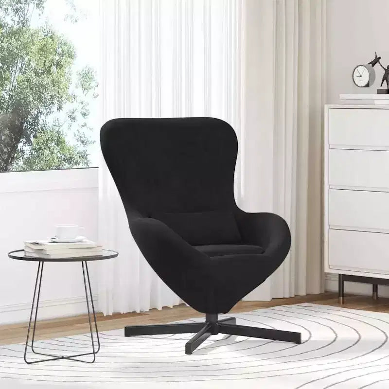 vidaXL Egg Chair Light Grey 63 x 73 x 90 cm Velvet