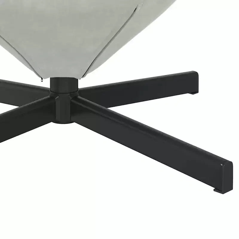 vidaXL Egg Chair Light Grey 63 x 73 x 90 cm Velvet