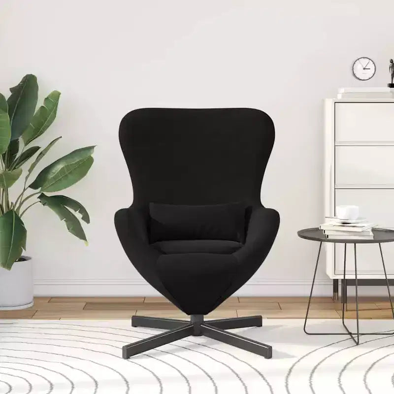 vidaXL Egg Chair Light Grey 63 x 73 x 90 cm Velvet