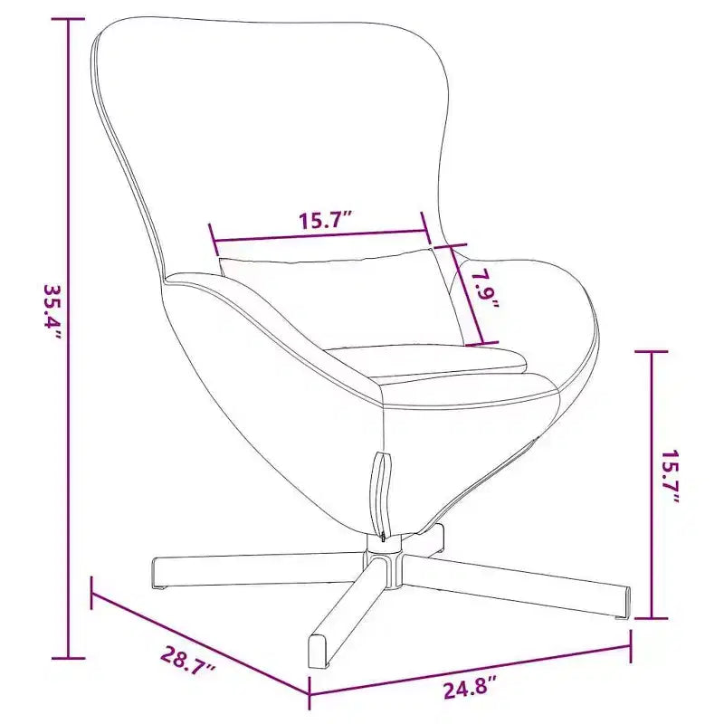 vidaXL Egg Chair Light Grey 63 x 73 x 90 cm Velvet