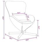 vidaXL Egg Chair Light Grey 63 x 73 x 90 cm Velvet