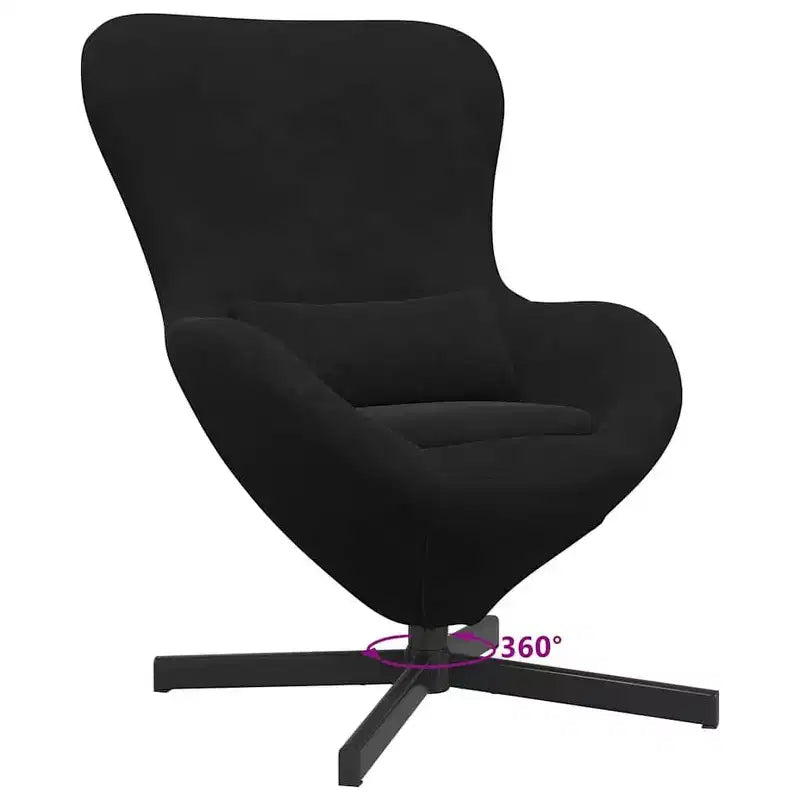 vidaXL Egg Chair Light Grey 63 x 73 x 90 cm Velvet