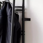 Acekool 4-in-1-Garderobenständer für den Eingangsbereich mit Schuhregal und Haken, Stahlrahmen