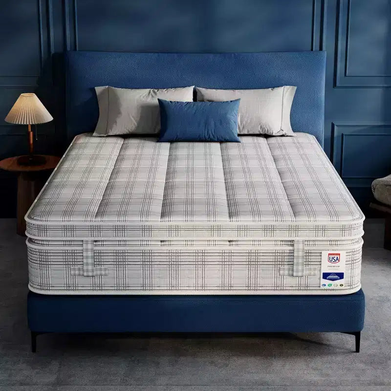 Sailvan 13 Inch Gel Memory Foam Hybrid Mattress with Copper Ion Fabric Pocket Spring Mattress