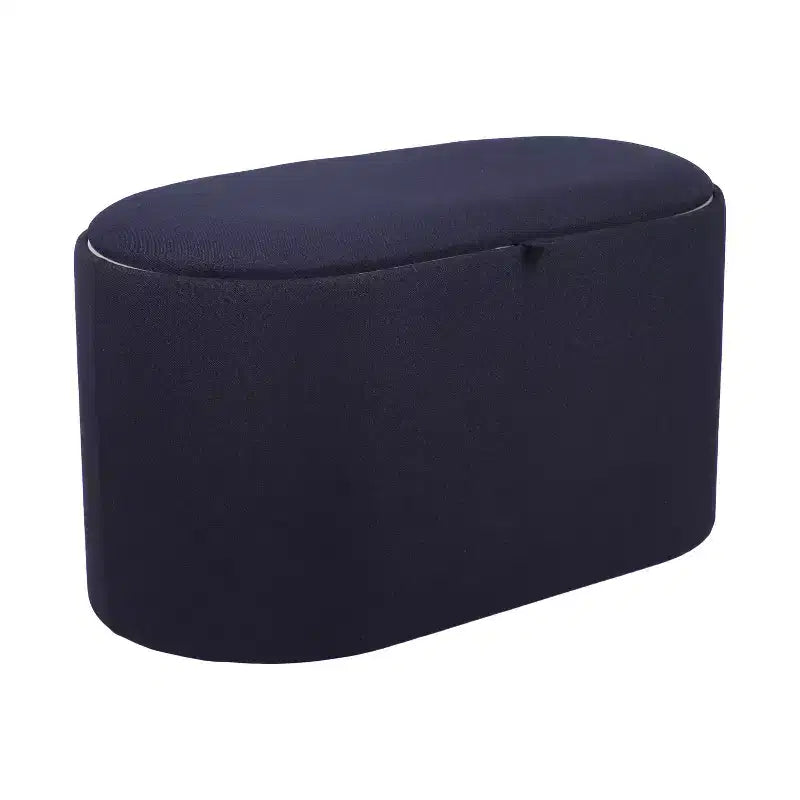 Okak Modern Stylish Soft Fabric Storage Bench with Reversible Wooden Tray Top,Comfort Ottoman Coffee Table for Bedroom,Living Room
