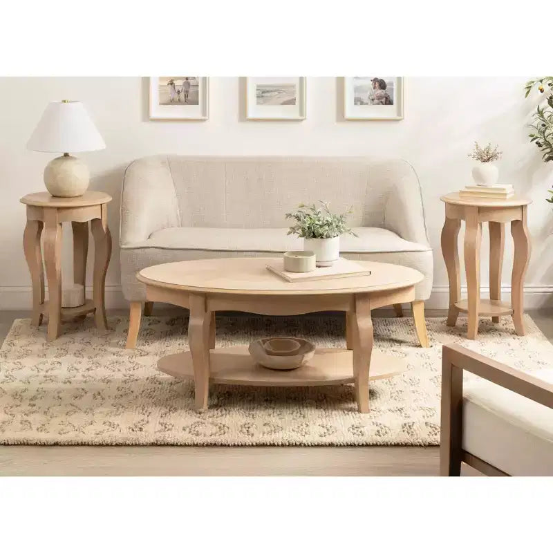 Kate and Laurel Sutherlin Wood Coffee Table, 42x22x19, Natural
