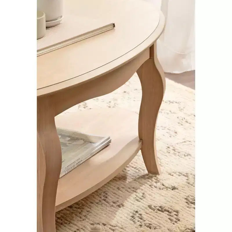 Kate and Laurel Sutherlin Wood Coffee Table, 42x22x19, Natural