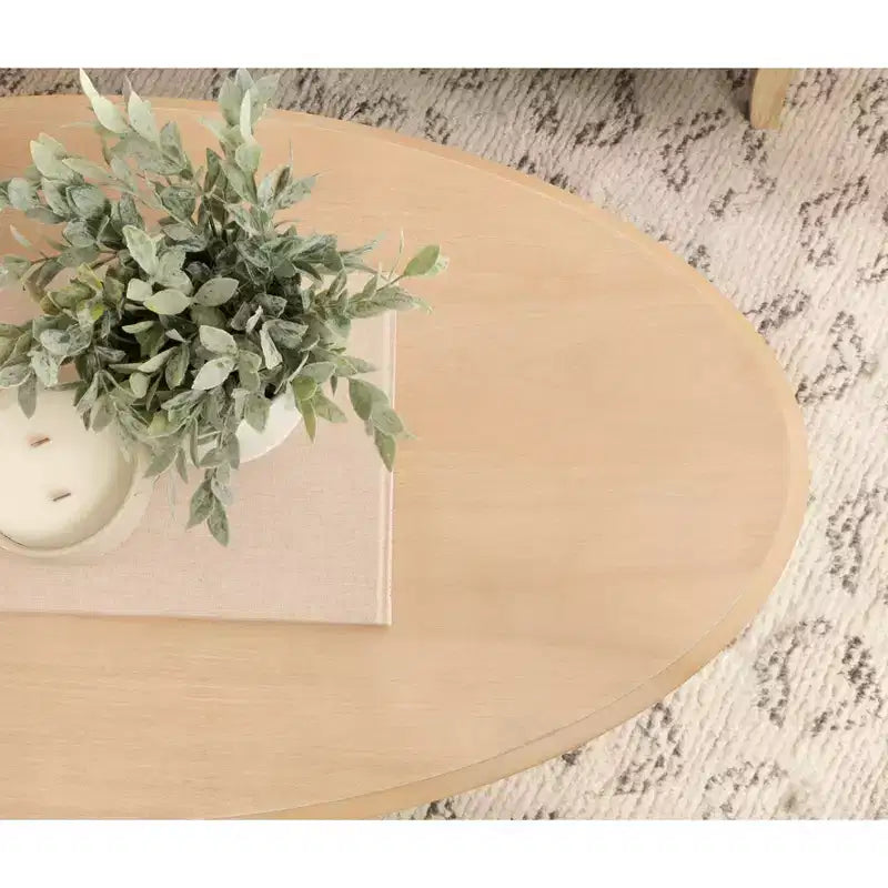 Kate and Laurel Sutherlin Wood Coffee Table, 42x22x19, Natural