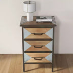 Wooden Floor 3 Drawers, Freestanding Entryway Storage Unit Console Table, Modern Organizer Cabinet for Living Room, Bedroom, ,Hallway & Office