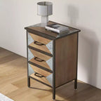 Wooden Floor 3 Drawers, Freestanding Entryway Storage Unit Console Table, Modern Organizer Cabinet for Living Room, Bedroom, ,Hallway & Office