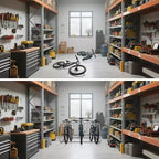 Floor Bike Rack, 10-Bike Dual-Side Grid Bicycle Floor Parking Stand, All-Steel Garage Bike Rack, Storage Stand for Streets, Yards & Bike Events