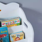 Funnel-Maison-Kinderbücherregal mit Spielzeugaufbewahrung