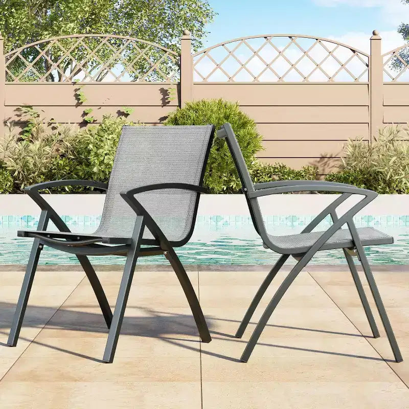 COZONY Ensemble repas de jardin 9 pièces avec table et chaises en aluminium de 71 pouces, mobilier de jardin résistant aux intempéries avec trou pour parasol, pour 8 personnes
