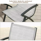 COZONY Ensemble repas de jardin 9 pièces avec table et chaises en aluminium de 71 pouces, mobilier de jardin résistant aux intempéries avec trou pour parasol, pour 8 personnes