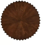 EHMKNP Beistelltisch-Set mit 2 ineinanderstellbaren Tischen, handgefertigter runder Trommel-Couchtisch und passender kleiner Beistelltisch