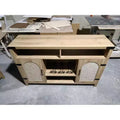 Wood MDF + PB Melamine Wine Cabinet, Large Capacity Storage