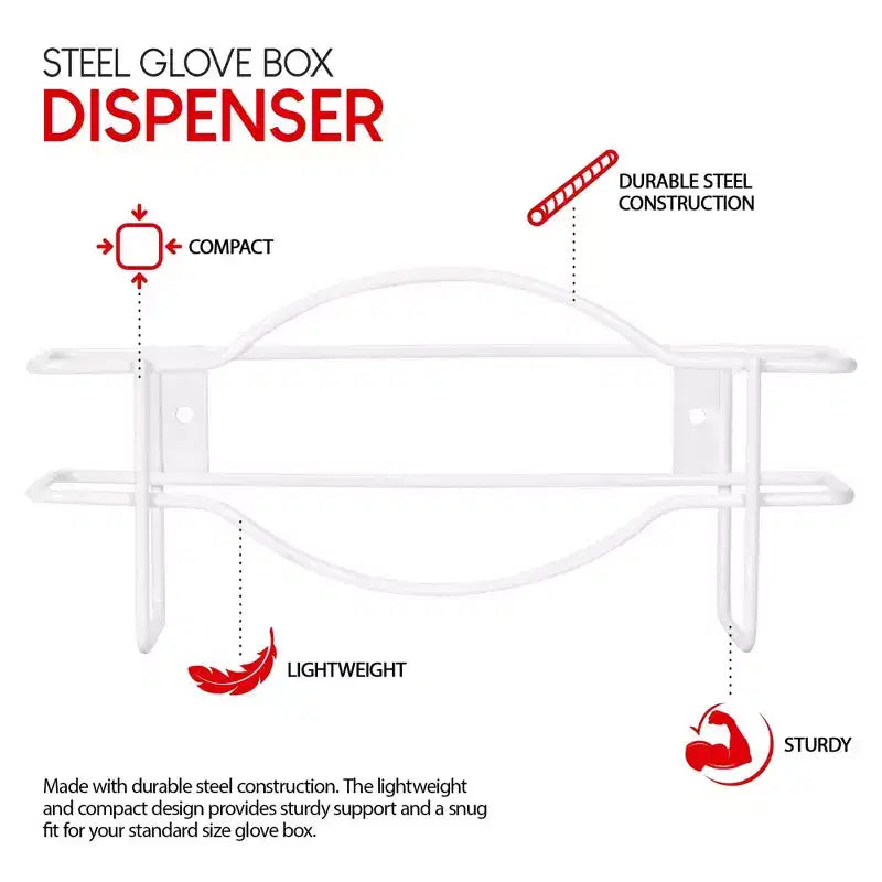Stock Your Home Wall Mount Single Gloves or Tissue Box Dispenser (2 Pack)