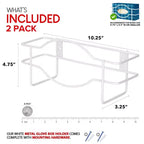 Stock Your Home Wall Mount Single Gloves or Tissue Box Dispenser (2 Pack)