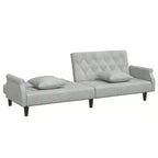 vidaXL Sleeper Sofa with Armrests Velvet Couch Sofa Bed Recliner Loveseat