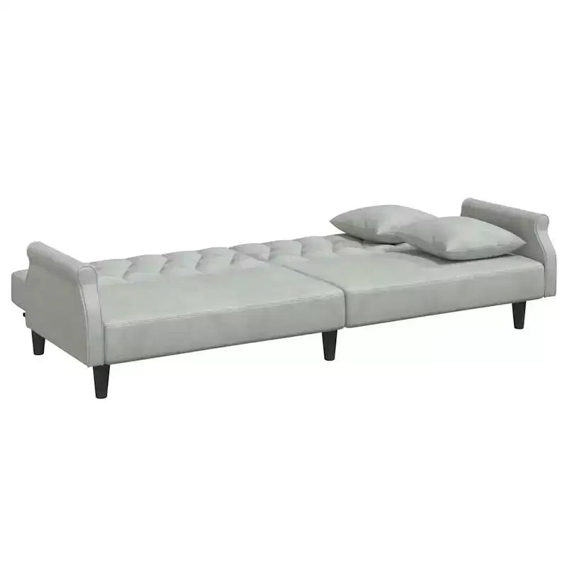 vidaXL Sleeper Sofa with Armrests Velvet Couch Sofa Bed Recliner Loveseat