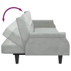 vidaXL Sleeper Sofa with Armrests Velvet Couch Sofa Bed Recliner Loveseat