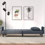 vidaXL Sleeper Sofa with Armrests Velvet Couch Sofa Bed Recliner Loveseat